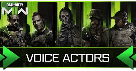 mw2 voice actors|List of Voice Actors and Cast 